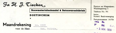0684-1834 G.A. Tiecken Bouwmaterialenhandel & Betonwarenfabriek