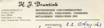 0684-2502 H.J. Bruntink Winterswijkse chroominrichting - vernikkelen - verkoperen - cadmeren - metaliseren - verzilveren enz.