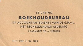 00604 Stichting Boekhoudbureau en accountantsdienst van de G.M.v.L. met rechtskundige afdeling