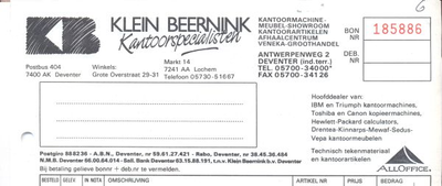 00744 Klein Beernink Kantoorspecialisten