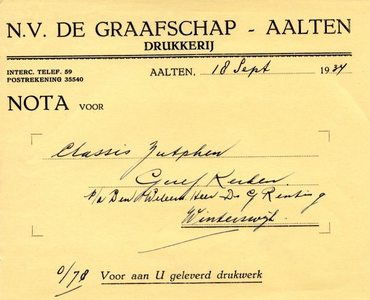 01401 N.V. De Graafschap. Drukkerij