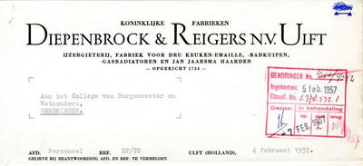 01452 Koninklijke Fabrieken Diepenbrock & Reigers N.V.