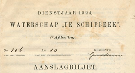 01686 Waterschap De Schipbeek 1e afdeling