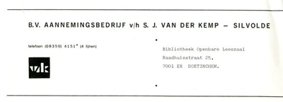 02139 B.v. aannemingsbedrijf v/h/ S.J. van der Kemp - Silvolde