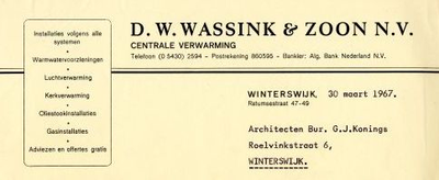 03034 D.W. Wassink & Zoon n.v., centrale verwarming