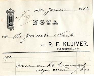 0849-03129 R.F. Kluiver, horlogemaker