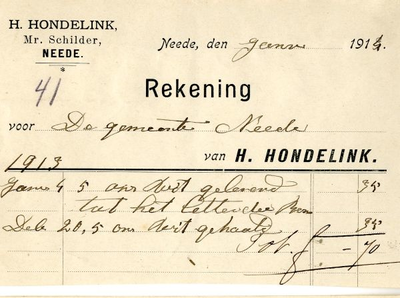 0849-03171 H. Hondelink, mr. schilder