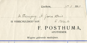 0849-03582 F. Posthuma, apotheker