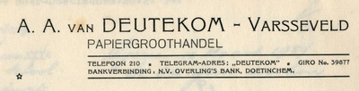 0849-3905 A.A. van Deutekom, papiergroothandel