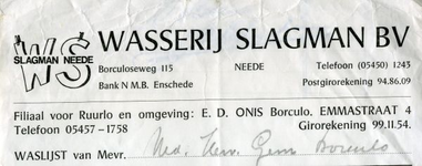 0849-3941 Wasserij Slagman BV