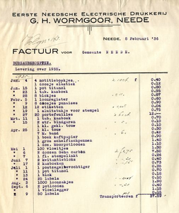 0879-03305 G.H. Wormgoor, eerste Needsche electrische drukkerij