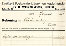 0879-03307 G.H. Wormgoor, drukkerij, boekbinderij, boek- en papierhandel