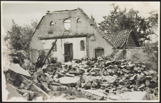 1268 Dorpsstraat in Renswoude verwoest door Ned. artillerie