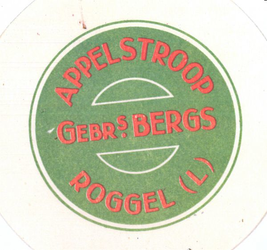 158-10 Beker-rondel: Appelstroop - Gebrs. Bergs - Roggel (L)