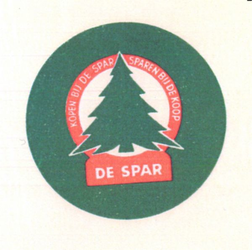 158-2 Beker-rondel: Kopen bij de Spar - sparen bij de koop. De Spar