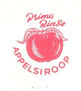158-7 Beker-rondel: Prima Rinse Appelstroop
