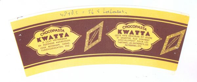 159-9 Brugstans: Chocopasta KWATTA is licht verteerbaar en bijzonder aanbevolen voor boterham, gebak, tussengerechten ...