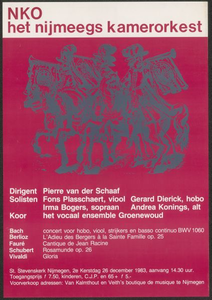31 NKO Het Nijmeegs kamerorkest. Dirigent: Pierre van der Schaaf. St. Stevenskerk Nijmegen