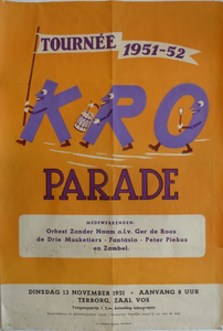 224 Tournée 1951-52. KRO Parade. Zaal Vos Terborg