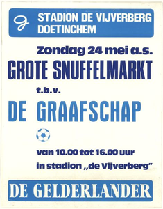 256 Grote snuffelmarkt t.b.v. De Graafschap in stadion De Vijverberg