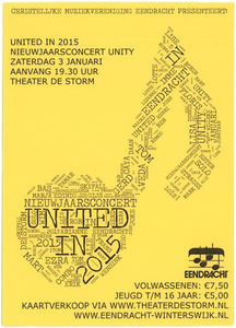 263 Chr. muziekver. Eendracht presenteert Nieuwjaarsconcert Unity. Theater De Storm Winterswijk
