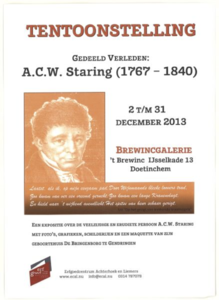 354 Tentoonstelling Gedeeld Verleden: A.C.W. Staring (1767-1840) Erfgoedcentrum Achterhoek en Liemers Doetinchem