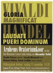 362 Arnhems Oratoriumkoor en het Wassenaer Concort. Vivaldi - Händel. Walburgiskerk Arnhem