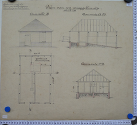 111 Plan voor een Waaggebouwtje. Gebouwd voorbij het station van den lokaalspoorweg voor rekening van Stad Doetinchem, 1894
