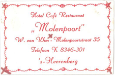 080 Hotel café restaurant 'Molenpoort', W. van Uhm