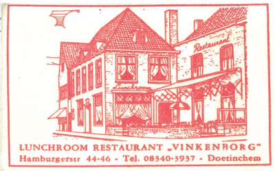 083 Lunchroom Restaurant 'Vinkenborg'