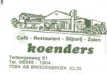 086 Café restaurant slijterij zalen Koenders