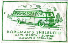 016 Borgman's snelbuffet. G.T.W. Station