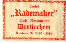 031 Hotel café restaurant 'Rademaker'