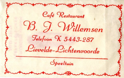 040 Café restaurant speeltuin B.J. Willemsen