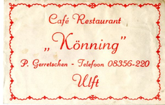 047 Café restaurant 'Könning'. P. Gerretschen