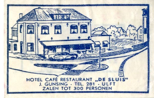 048 Hotel café restaurant 'De Sluis'. J. Gunsing. Zalen tot 300 personen