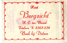 057 Hotel 'Bergzicht'. H.E. ten Benzel