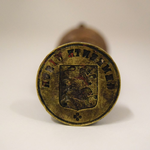 6 Zegelstempel met opdruk 'Gemeente Wisch' met het wapen van de gemeente Wisch, 19e eeuw
