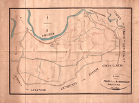 1915 Kaart van den Polder onder Baarbroeksch Dijkbestuur in Angerlo , ca. 1825