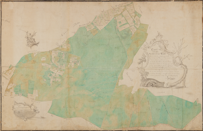 474.2 Cart van den Nederrijxe Walt : met desselfs inleggende gecultiveerde landerijen..., 1758