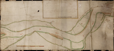 1311 Caart van de Waal boven van Kekerdom tussen Schenckenschans en Nijmegen..., 9 maart 1697