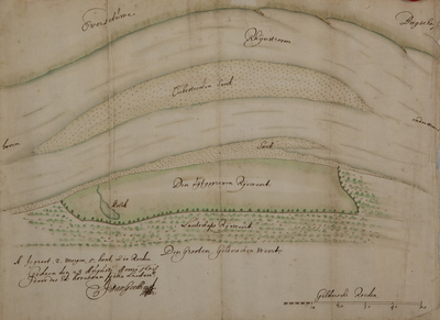 667-0014 Uijtgeroijden rijsweert op de Grooten Gelderschen Weert, 23 augustus 1658