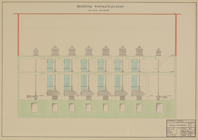 12874-0011 Centrale Gelderland : 23 tekeningen van de bouw der P.G.E.M. centrale te Nijmegen, januari-mei 1932