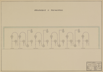12874-0014 Centrale Gelderland : 23 tekeningen van de bouw der P.G.E.M. centrale te Nijmegen, januari-mei 1932