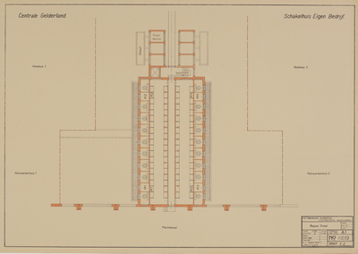 12874-0017 Centrale Gelderland : 23 tekeningen van de bouw der P.G.E.M. centrale te Nijmegen, januari-mei 1932