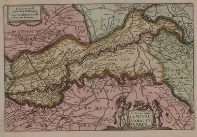 12 Le Terres entre la Meuse Vahal et le Rhin, [1650]