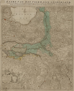 17 Kaart van het voormalig Gelderland : tot opheldering van het verslag van den tegenwoordigen staat der rivieren in ...