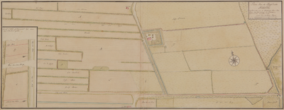 1576 Plan van de hoofstede Haanpol toebehorende...Torck, heer van Roosendaal in Peetekum, 1752