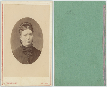 284-0016 Claire, barones van Lamsweerde, tweede echtgenote van Frederik baron van Voorst tot Voorst , 1867-1880