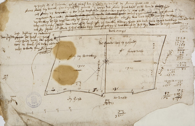 9-0001 [De verdeling van een weide onder Gesperden tussen Ariaen Grootveld en Ariaen van Worckem], 15 november [1640?]